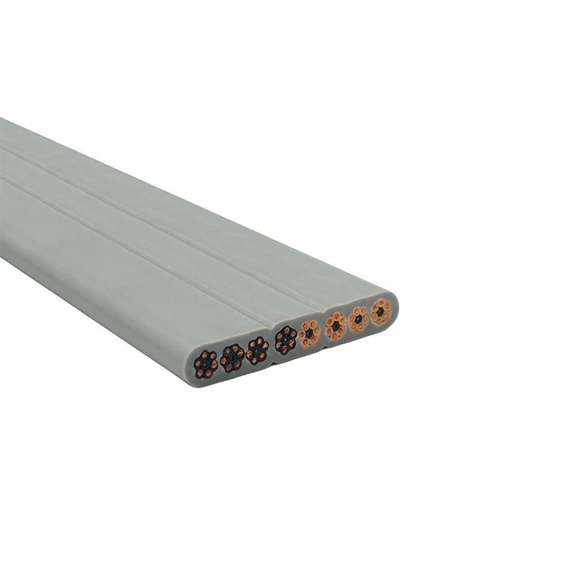 Cabo plano de elevador com bainha de PVC com isolamento de PVC com núcleo de cobre