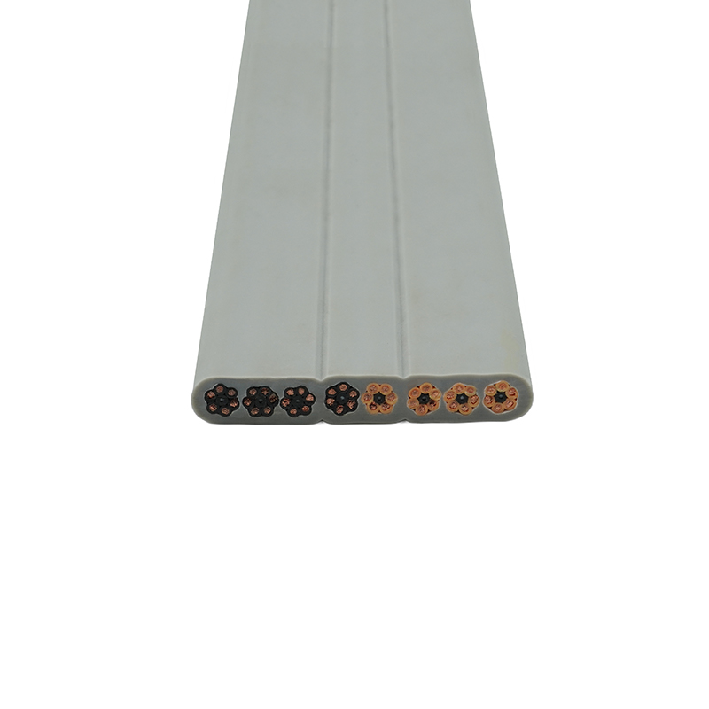 Cabo plano de elevador com bainha de PVC com isolamento de PVC com núcleo de cobre