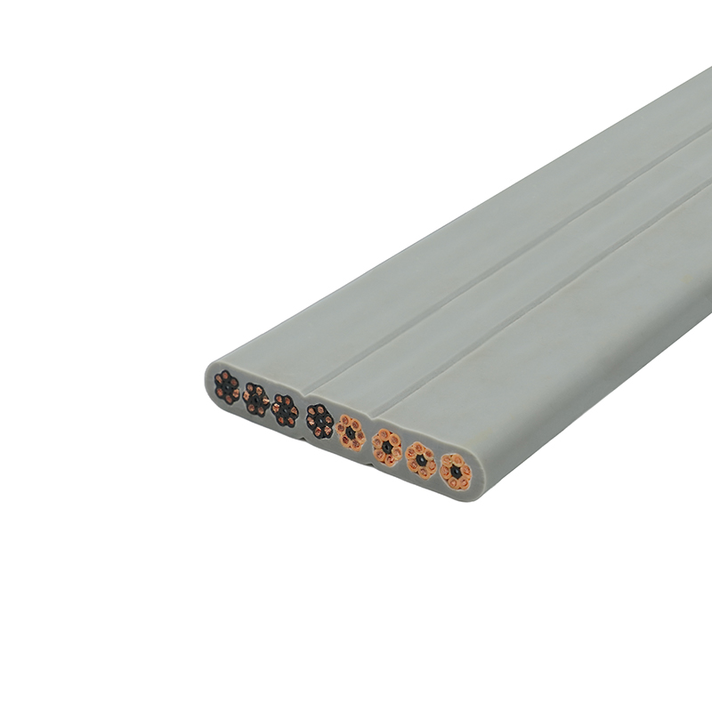 Cabo plano de elevador com bainha de PVC com isolamento de PVC com núcleo de cobre