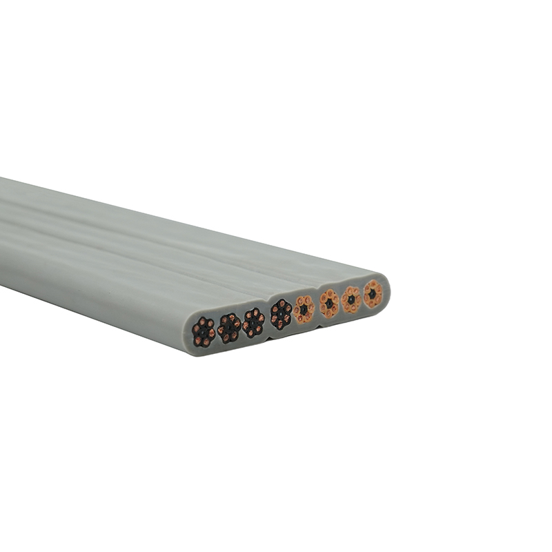 Cabo plano de elevador com bainha de PVC com isolamento de PVC com núcleo de cobre