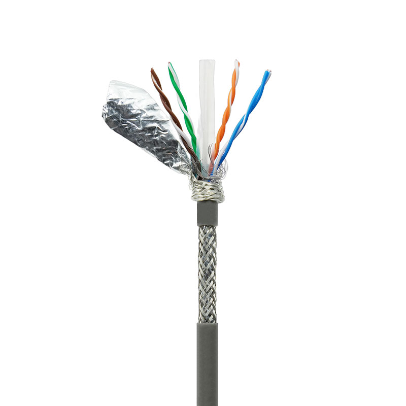 Cabo de rede de par trançado blindado categoria 6