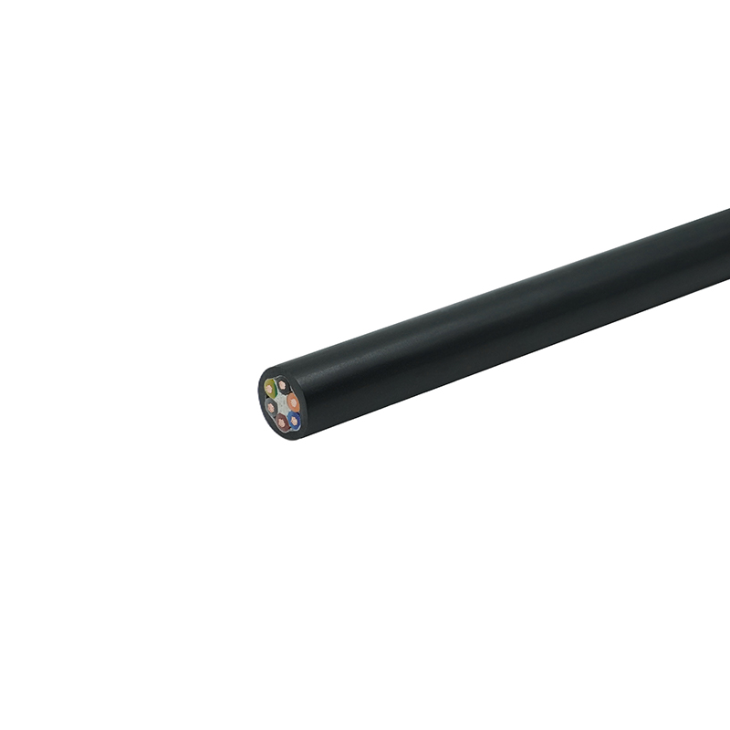 Cabo flexível com isolamento e bainha de PVC com núcleo de cobre