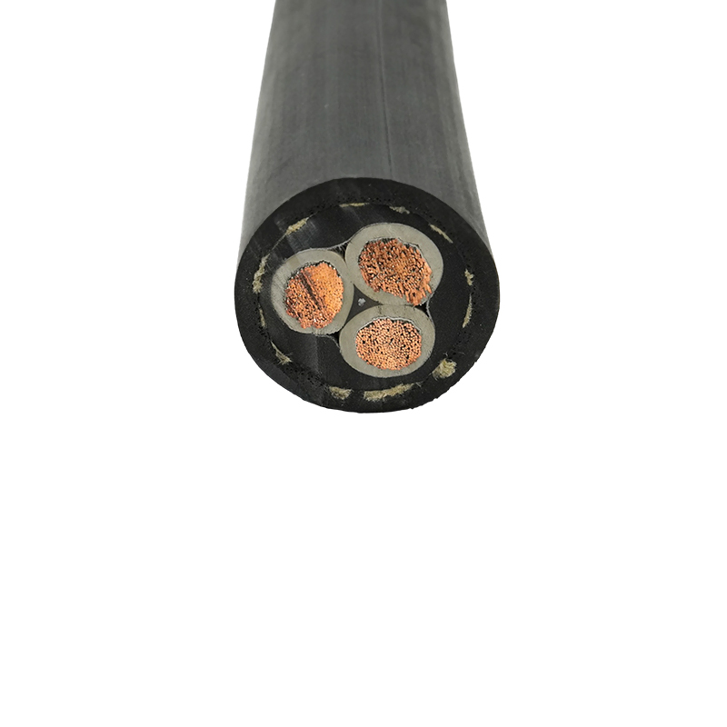 Cabo flexível de borracha resistente a óleo para serviços externos