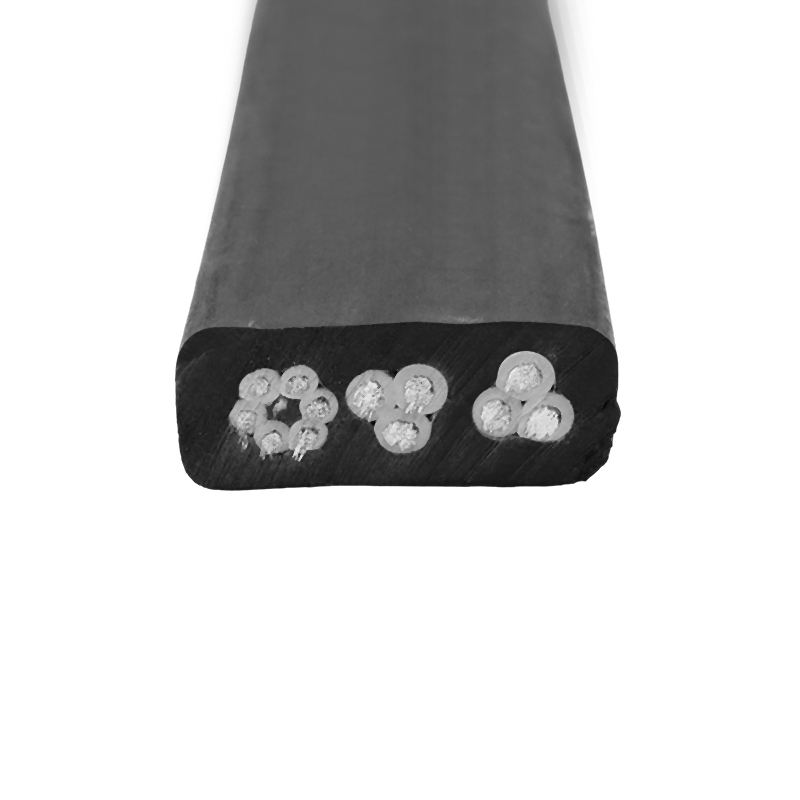 Cabo de borracha geral plano médio