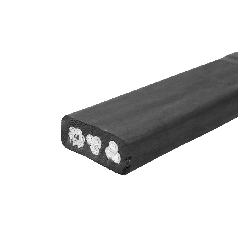 Cabo de borracha geral plano médio